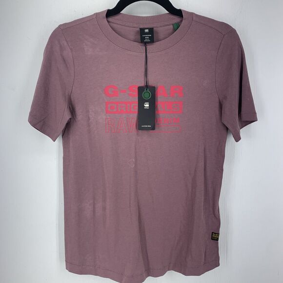 G Star Raw Womens XXS T-shirt Tee Top Grunge Skate Pink Distressed NEW - Picture 1 of 8